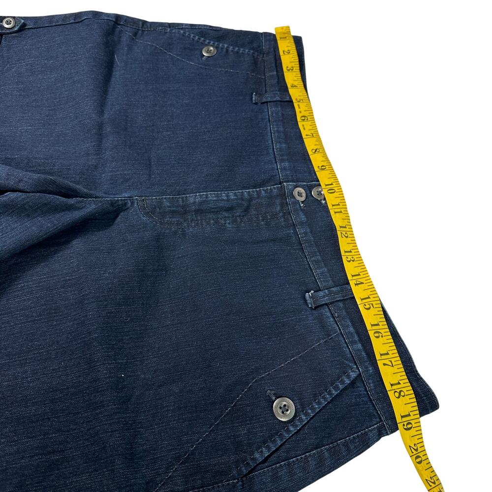 Gloria Vanderbilt Dark Denim Jean Shorts Missy Size 16‎ Dark High Rise Plus - Picture 8 of 16